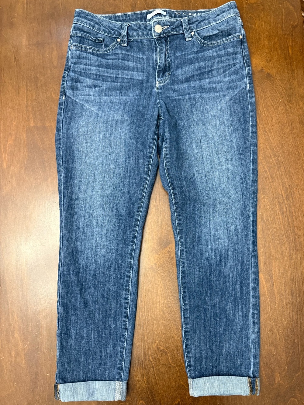 Lauren Conrad Women’s Cuffed Skiny Crop Jeans Size 10